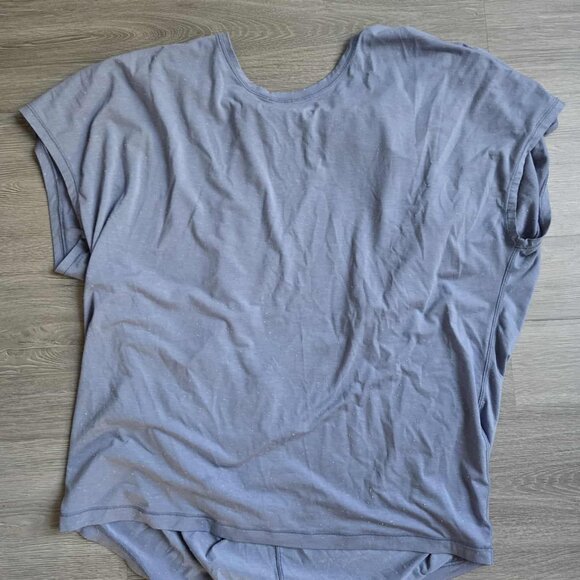Lululemon Get Set Short Sleeve Tempest Blue/White *No Size Tag* - Picture 3 of 5